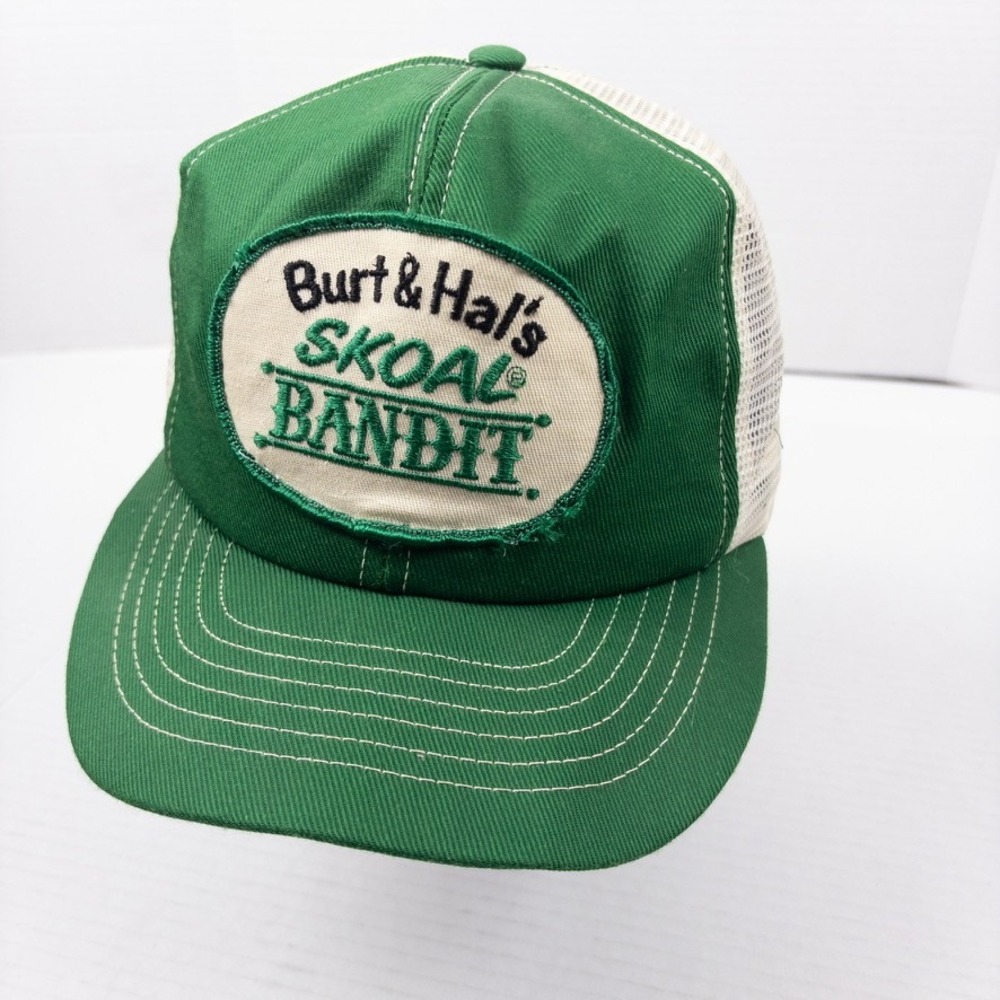 Swingster Skoal Bandit Trucker Hat Mens OSFA Green Burt & Hal's Vintage Racing